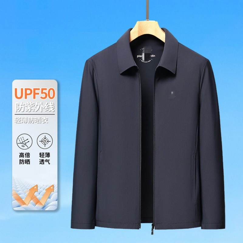2025 Special Edition Summer Executive Jacket Men's Single Layer Mulberry Silk Business Sunscreen for Middle-aged