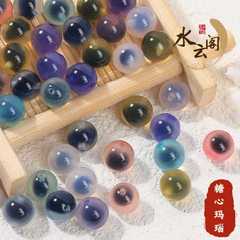 天然の砂糖心瑪瑙の玉の散珠文は輸送の手のチェーンの装飾を遊んでビーズのdiyのアクセサリの手の串を配合します。