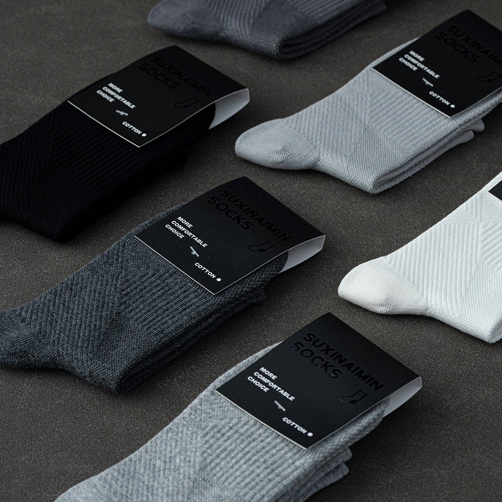 Suxinaimin Professional Sports Pressure Mid-Calf Socks 10A Antibacterial Running Men's Outdoor Mountaineering Basketball Training Socks