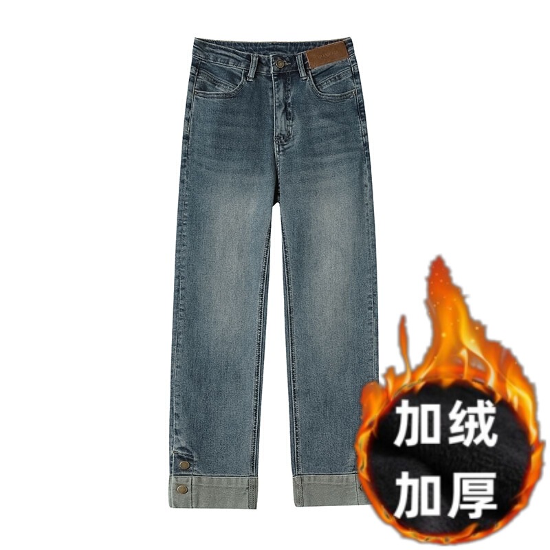 妙臻2025春秋季新爆款高腰牛仔烟管直筒裤牛仔九分裤子女修身8773|undefined