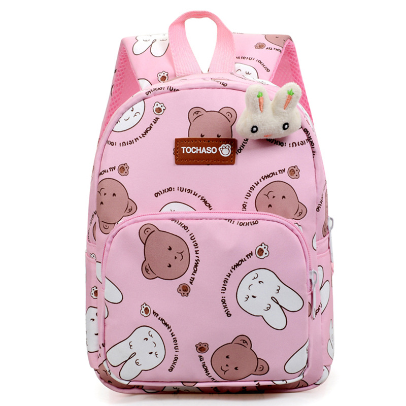 Cute conejo mochila de niñas preescolar mochila de escolares nueva mochila de niños de dibujos animados