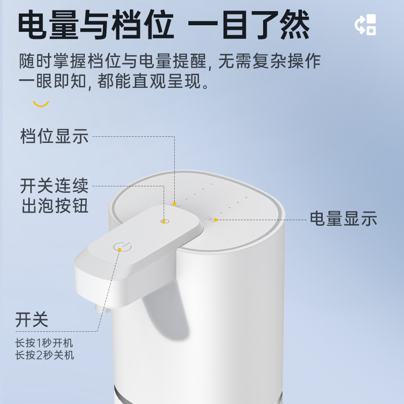 跨境新款K1Pro智能感应泡沫洗手机自动皂液器电动洗手液机壁挂式|undefined