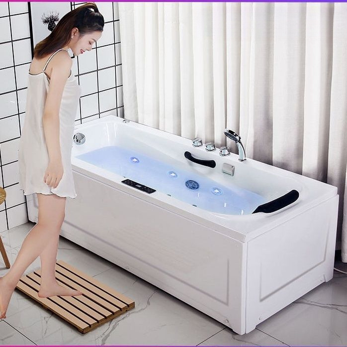 Freestanding Acrylic Bathtub Small Household Adult Bathtub Surfing Massage Constant Temperature Heated Bathtub