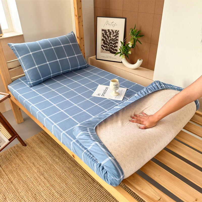Cubierta de cama de algodón para dormitorio de estudiantes durante la temporada escolar Cubierta de cama de algodón 90x190 Cubierta protectora de colchón individual para dormitorio