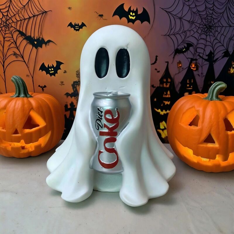Popular Cross-Border Halloween Ghost Festival Atmosphere Supplies Cute Ghost Ghost Wine Rack Resin Ornaments Halloween Decoration