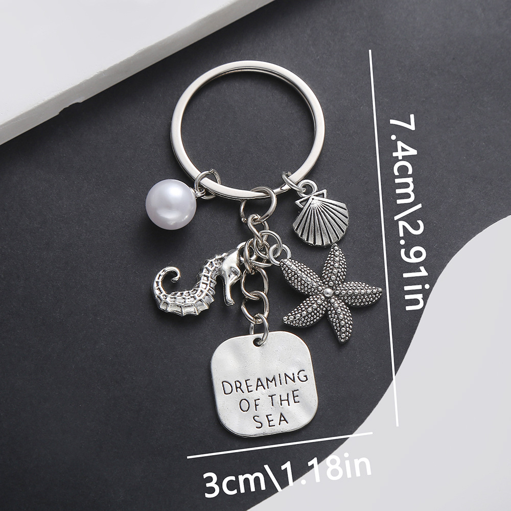 Keychain Classification 1 Piece 1 Set Bag Cherry Car Keychain Zinc Alloy Shell Unisex Elegant Keychain