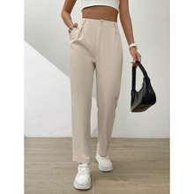 B 16314 Ice silk linen high waist harem pants ��˿��и���˫