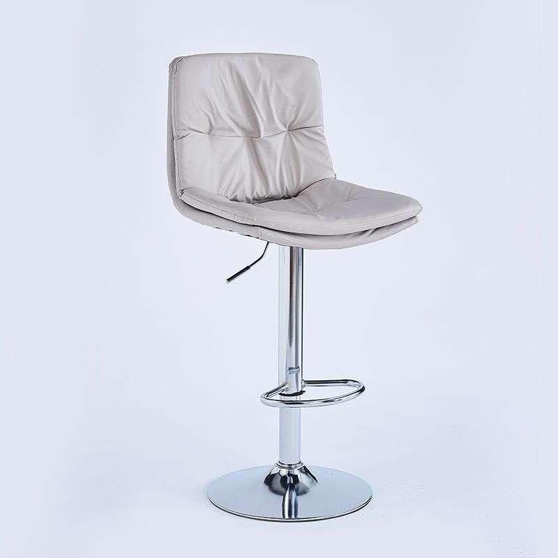 Silla de bar nórdica, respaldo moderno y simple, silla de bar de lujo, elevación y cajero giratorio, taburetes de bar altos. image 6