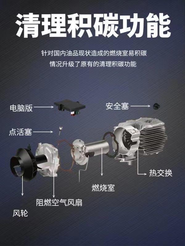 Firewood heating parking heater diesel fuel heater all-in-one truck 12V24V universal electric vehicle heater
