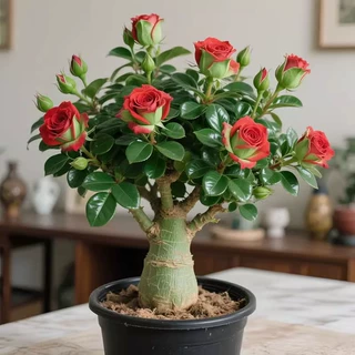 沙漠玫瑰盆栽重瓣四季花老桩大苗庭院阳台耐旱植物易养活当年批发