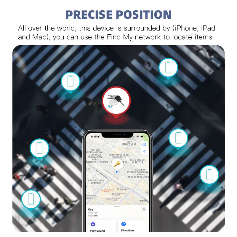Apple FindMy uyumlu Bluetooth takip cihazı