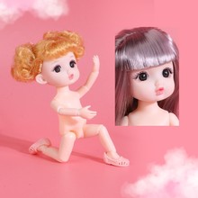 17厘米乐乐芭芘新款可爱女孩3D真眼13关节玩具素体洋娃娃厂家批发