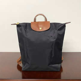 珑 新款双肩包折叠款手提背包 刺绣钢印马男女同款翻盖大容量跨境