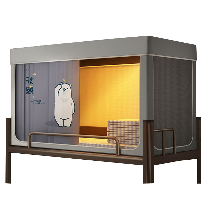 Mosquitera dormitorio de estudiantes cortina de cama integrada literas superior e inferior dormitorio sombreado universal cortina de cama especial individual