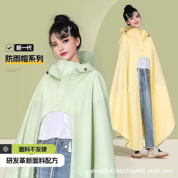 Raincoat Electric Battery Car Women's Special Adult Outer Wear Long Full Body Rainstorm Thickened Single Poncho Wholesale