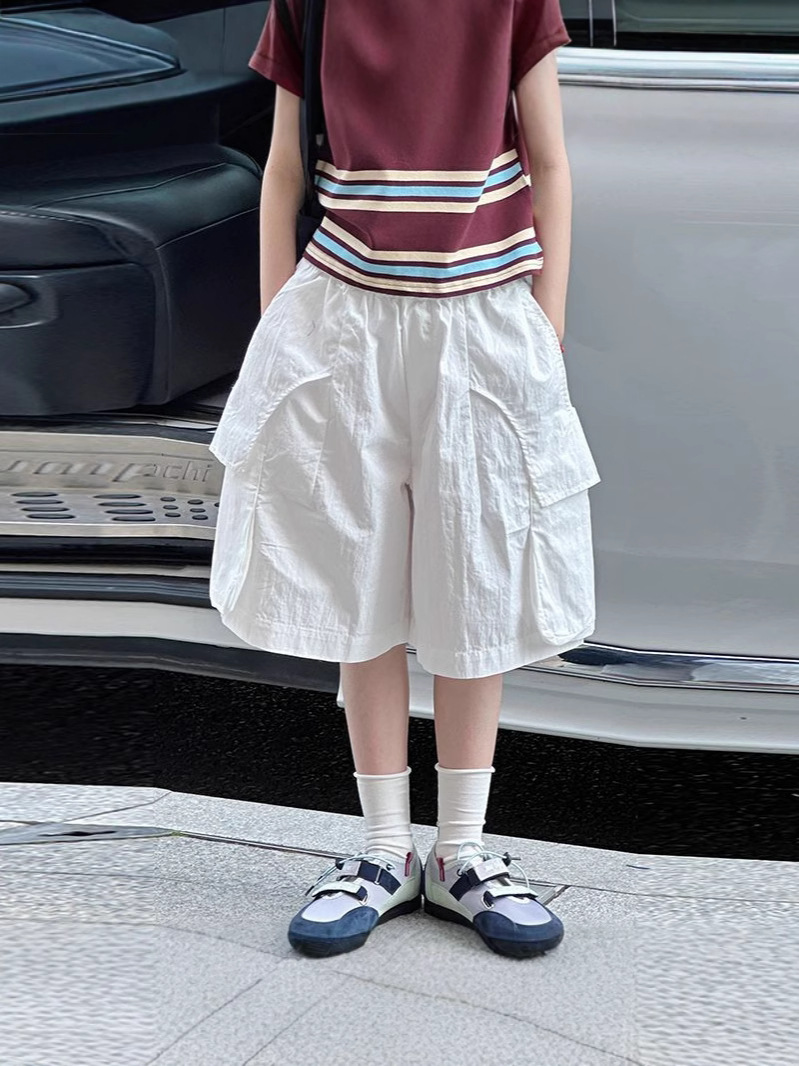 Solid color comfortable breathable children's summer quick dry…