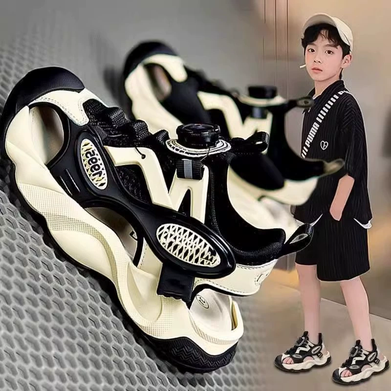 Мальчик Баотоу Сандалии Летние 2025 новые спортивные пляжные туфли