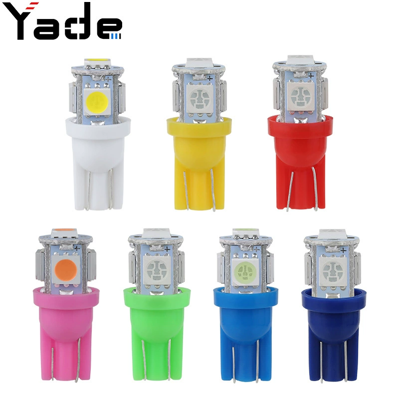 Автомобильная лампа T10 5050 5smd 5W5 индикатор ширина света номерного знака свет рулевого управления мотоцикла светодиодный 12 В Автомобильный свет