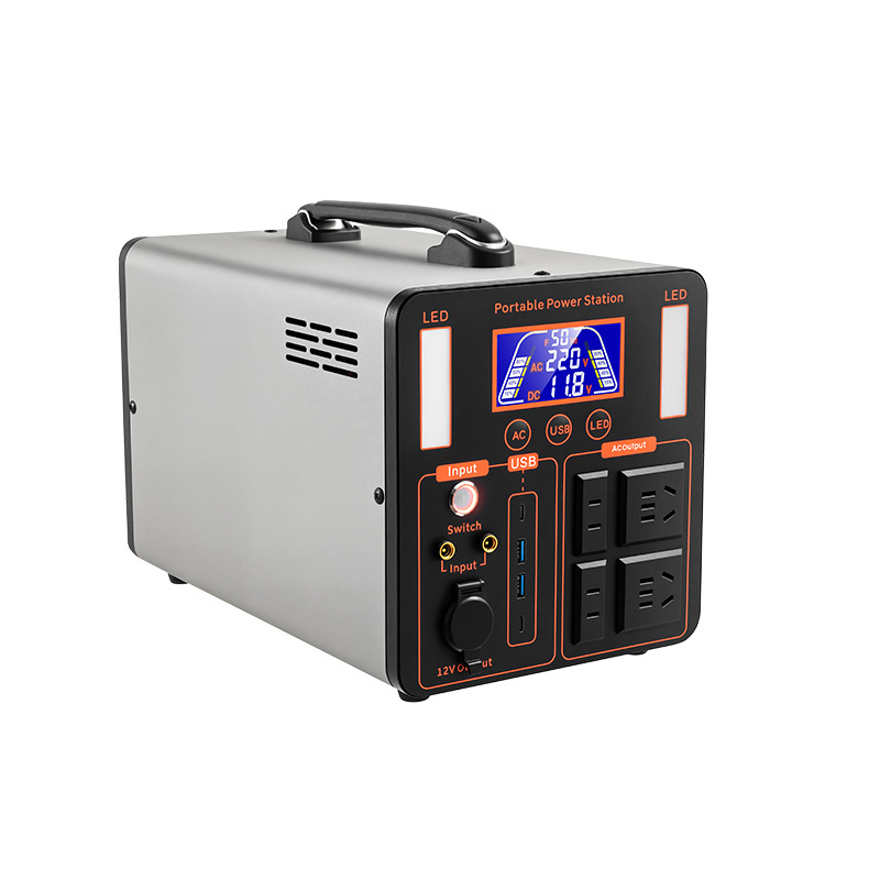 Fuente de alimentación móvil para exteriores, 220v, gran capacidad, portátil, estilo camping, batería para puesto, coche, batería de almacenamiento de energía de emergencia para el hogar