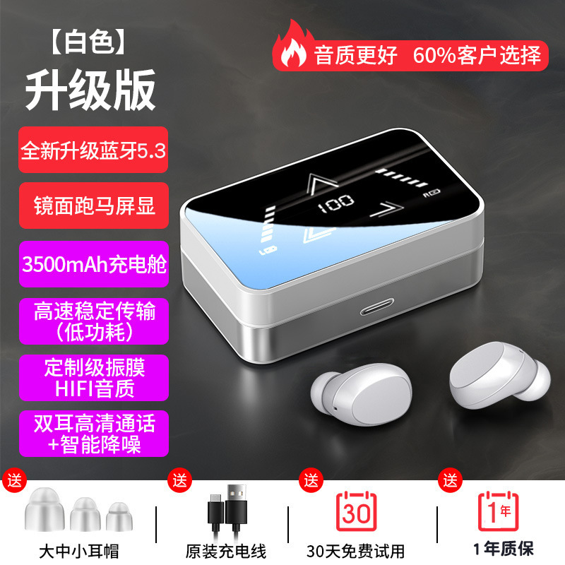 mct5 ワイヤレス Bluetooth ヘッドセット新しい超長バッテリー寿命スタンバイインイヤー高品質バイノーラル小型不可視ミラー|undefined