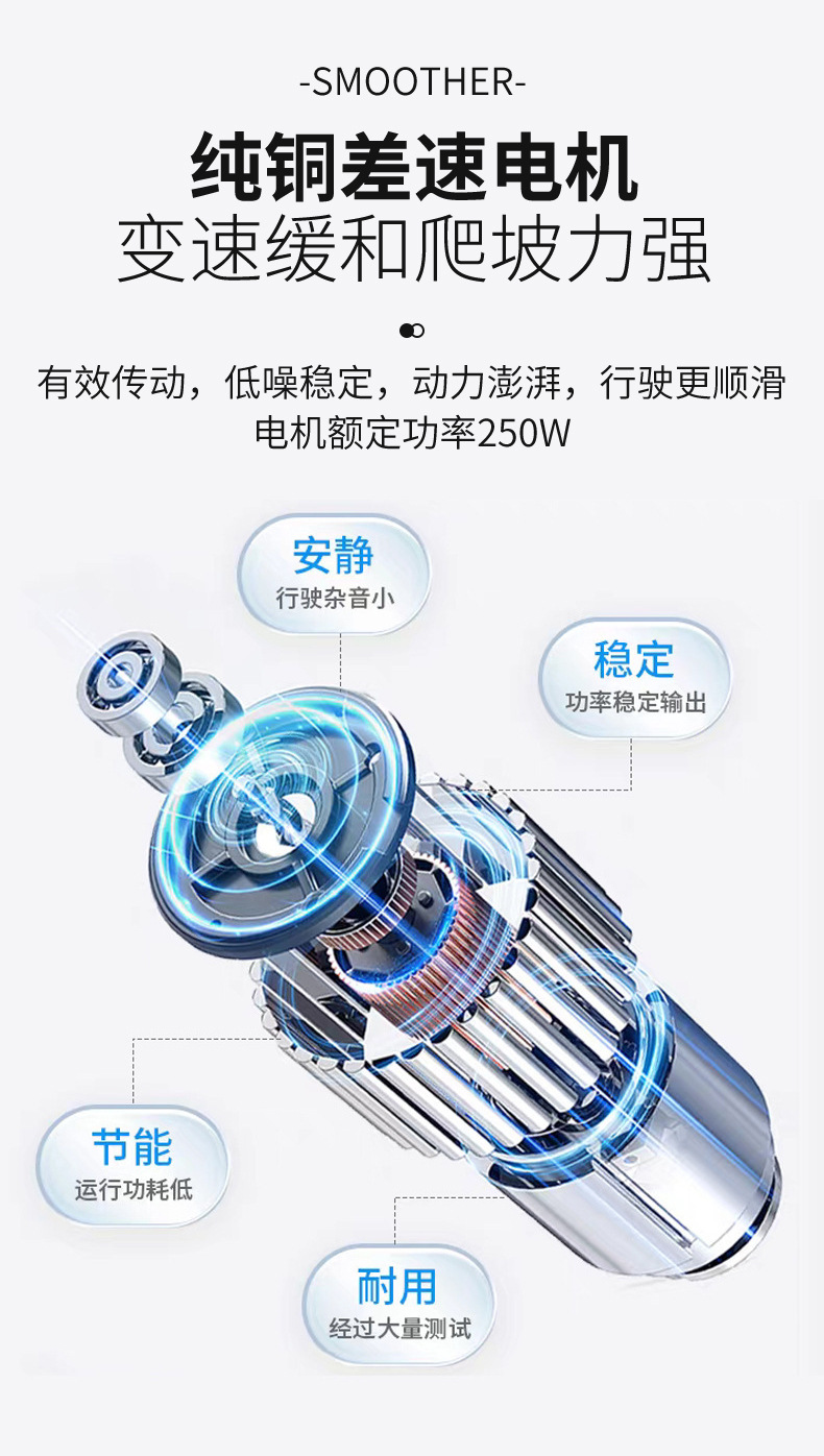 Elderly Mobility Scooter, Four-Wheel Electric Vehicle, Foldable, Long-Range, Power-Assisted Mobility Scooter for the Elderly
