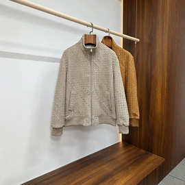 正确高版本BV 2026秋冬重磅新品男士皮衣｜手工编织麂皮羊皮反绒