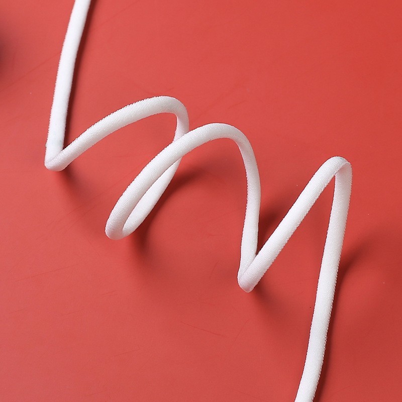 热卖实力厂家批发锦纶黑白2厘弹力油心带服装辅料，饰品带鞋带