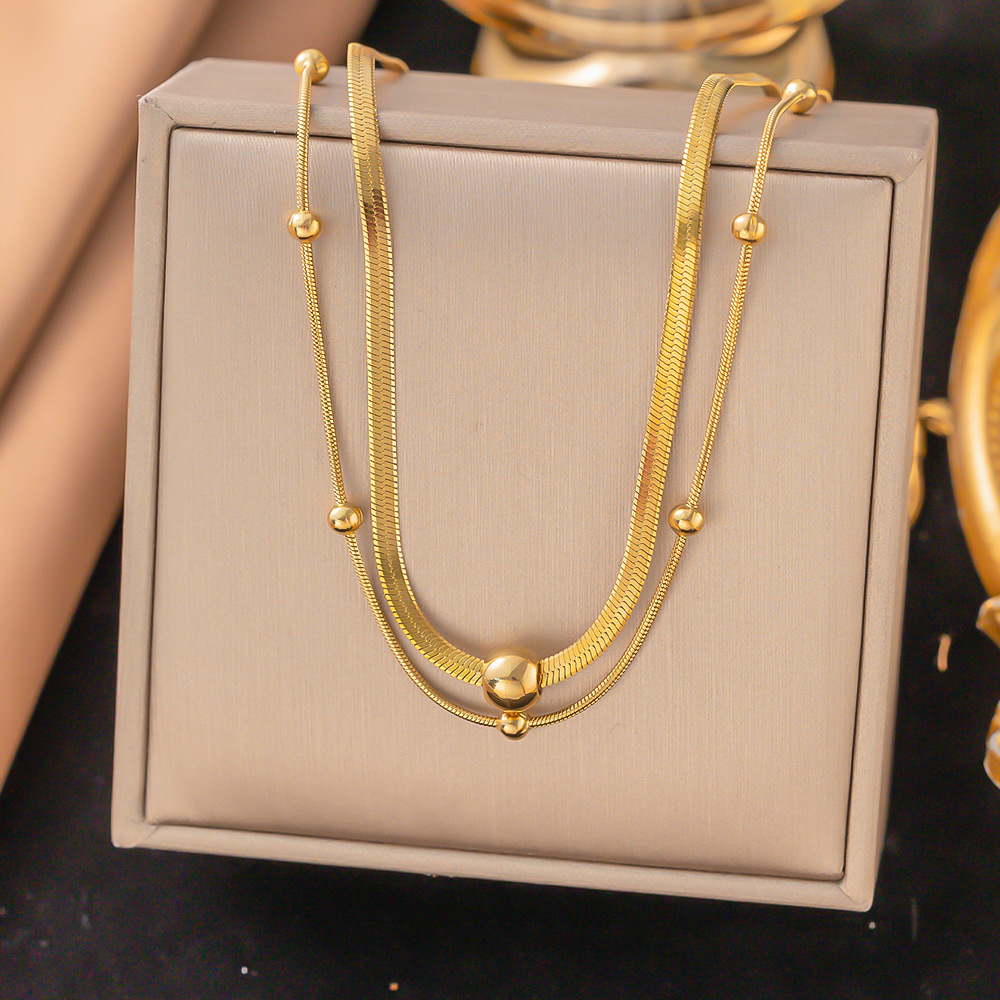 10g Weight 0.03µm-0.05µm Gold Plating Thickness PVD Coated Gold Plating Process Real Gold Plated Plating Material Bracelets, Necklace Classification ball chain, cable chain Chain Type 1 Piece Quantity Casual, Daily Occasion 304 Stainless Steel Material Geometric, Heart Shape Pattern All Seasons Season Women's Gender Elegant, Sweet Style Waterproof Non Tarnish, Round, Plating Craft PVD Coated Real Gold Plated Geometric Heart Shape 304 Stainless Steel Elegant Sweet Waterproof Non Tarnish Bracelets Necklace 29