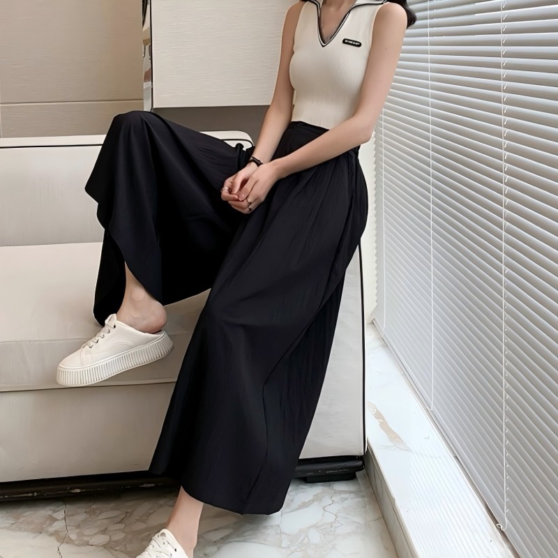 [Algodón] mujer verano 2024 cintura alta versátil retrógrada delgada una falda de busto