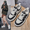 White shoes, summer footwear, universal breathable sneakers, genuine leather