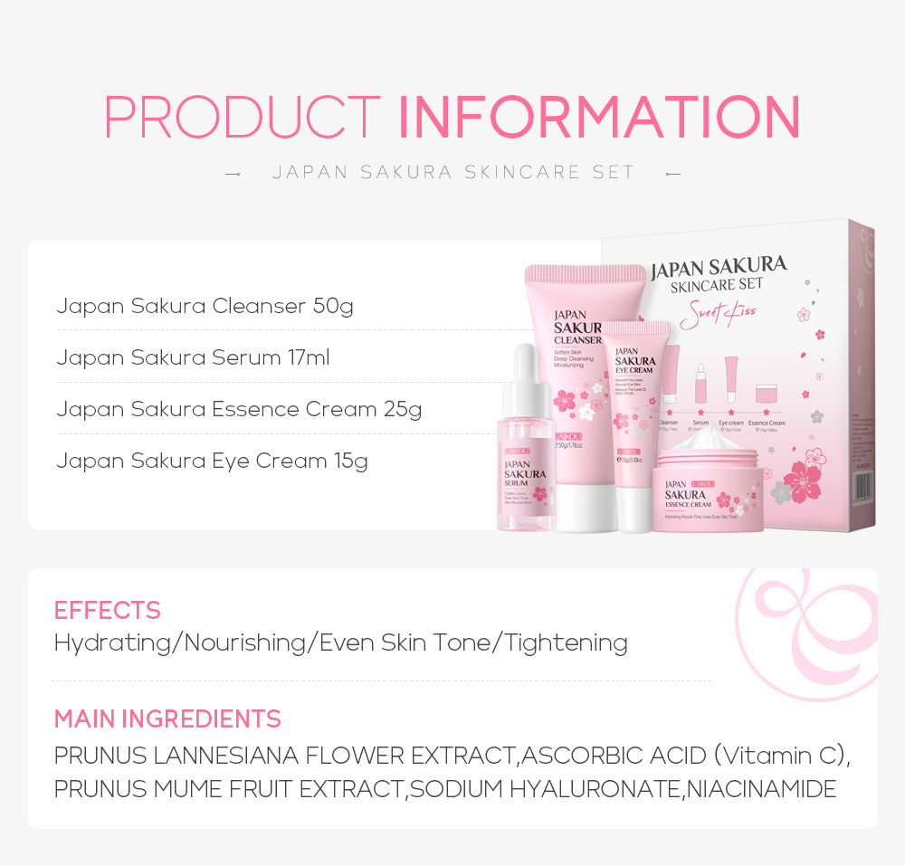 Japanese Sakura Skincare Set 3