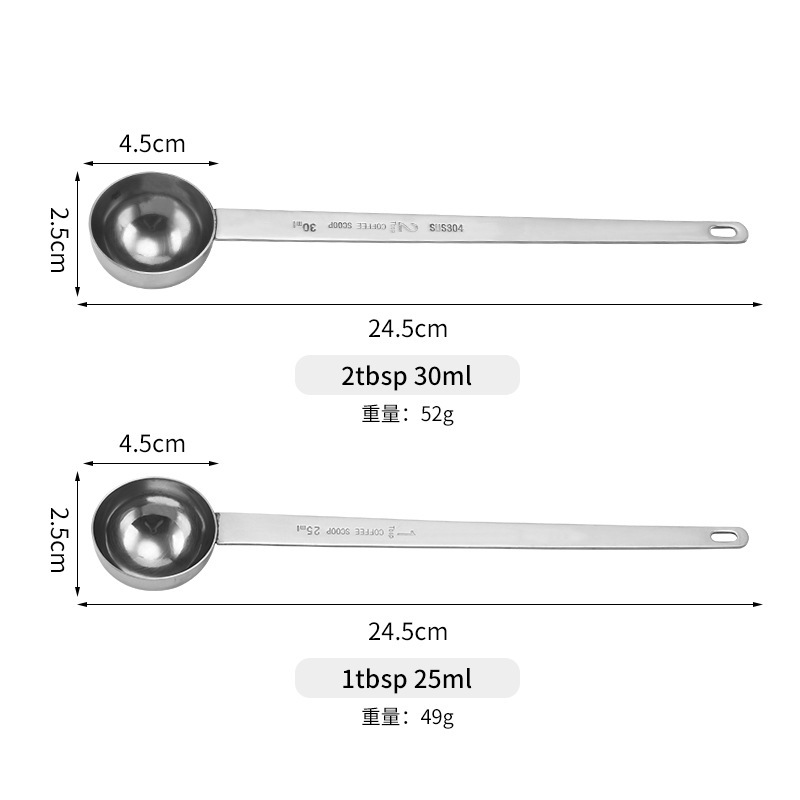 Edelstahl Messlöffel Für Kaffee Und Backzutaten_voghion.com