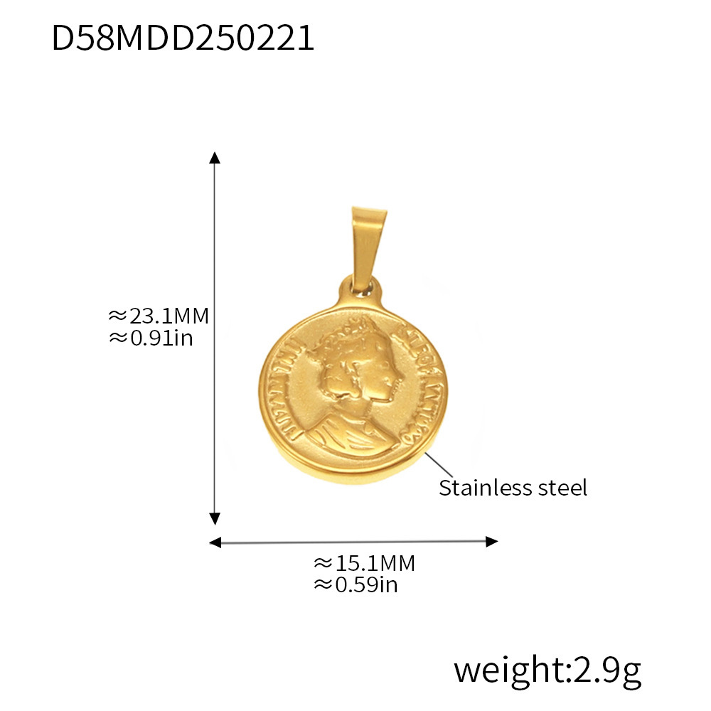 Europa y América de moda DIY accesorios colgante colección red de acero inoxidable 18K joyas collares de oro real al por mayor