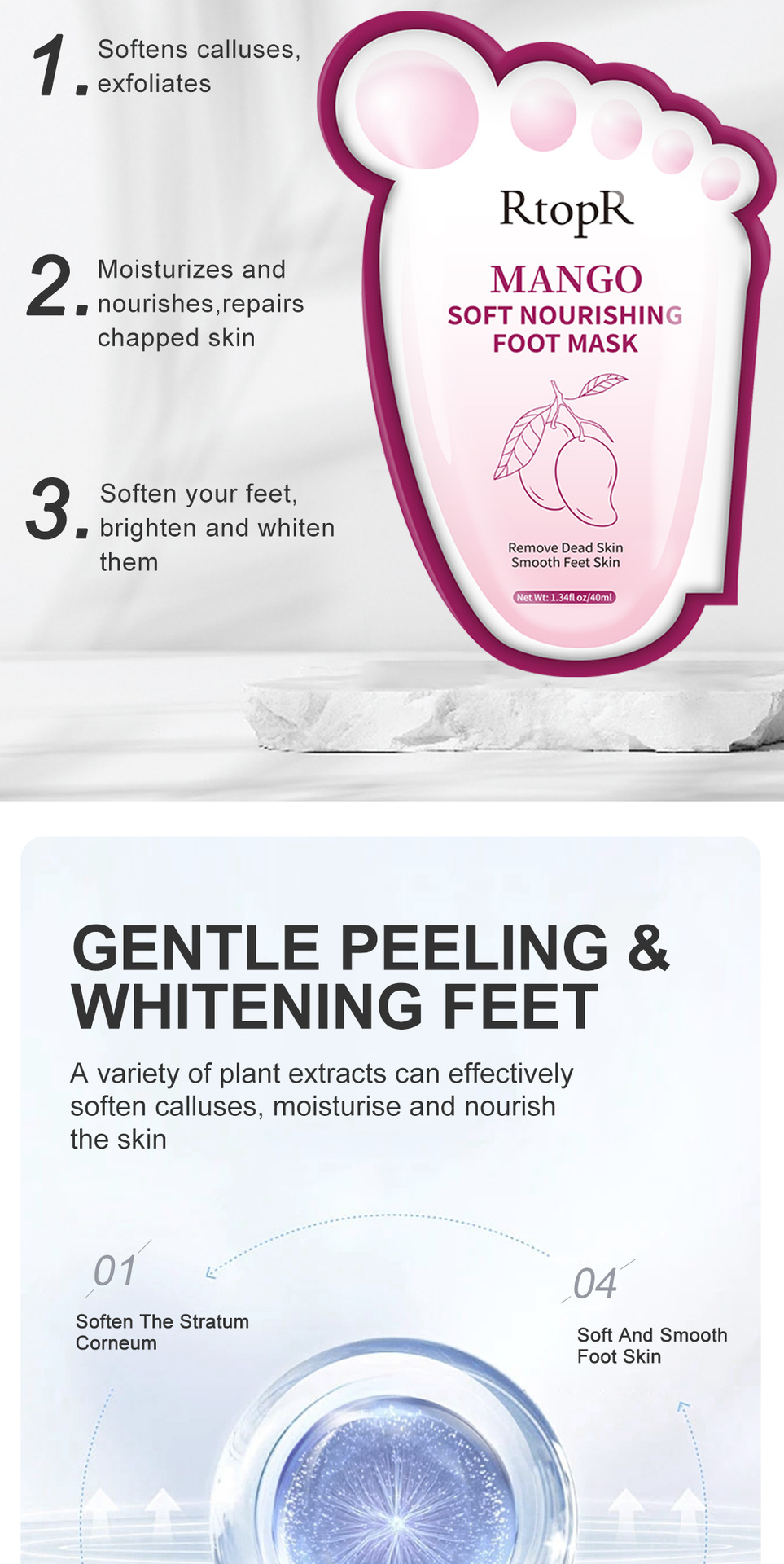 Letter Foot Care Simple Style Personal Care display picture 6