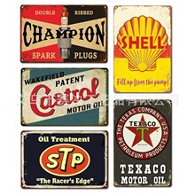 亚马逊热销马口铁铁皮画欧美复古壁饰挂画酒吧餐厅金属工艺品装饰