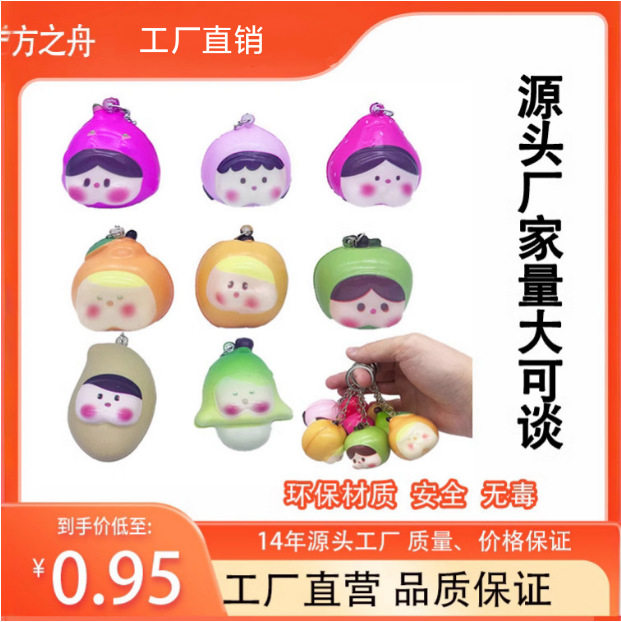 PU麦和趣味解压水果捏捏乐软萌创意慢回弹发泄玩具办公室减压神器
