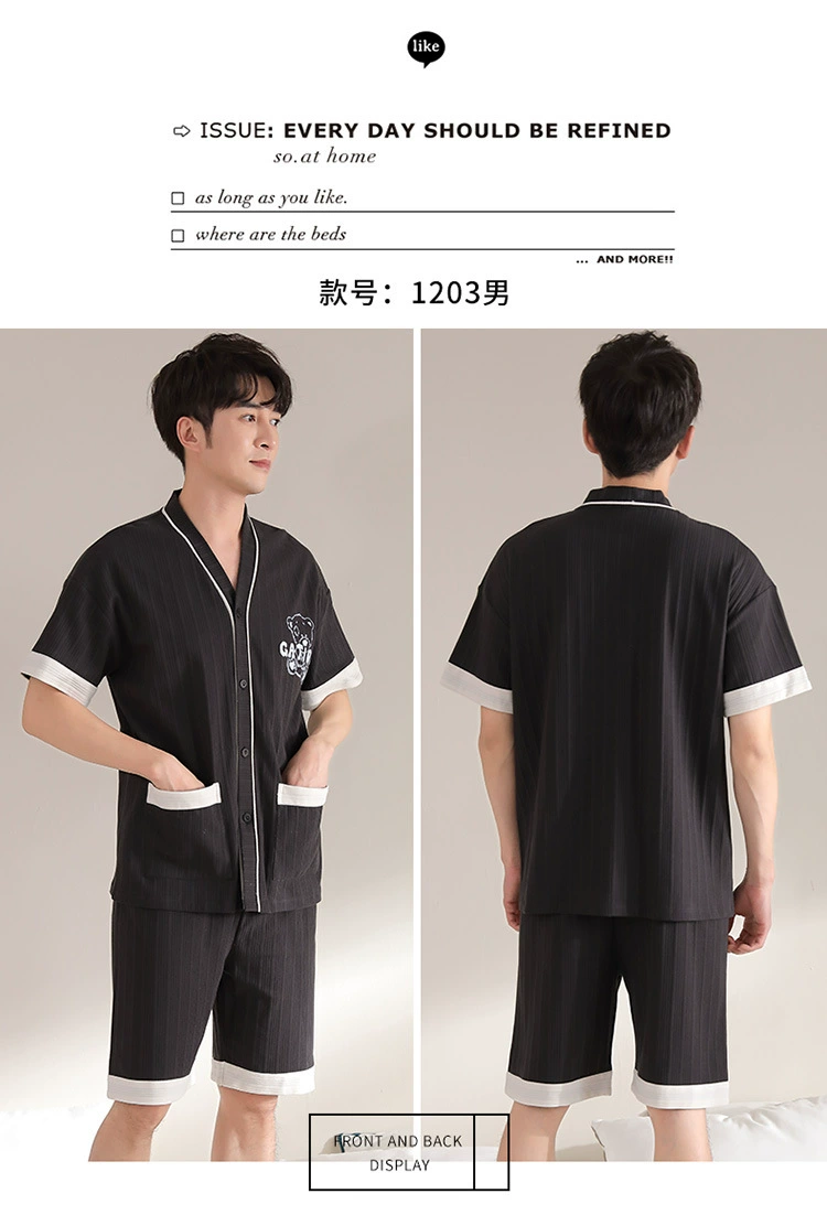 silk pajama set SLPBELY Lover Pajamas Set Homesuit Summer Short Sleeve Cute Couple Nightwear Pyjamas With Shorts Men Women Loungewear Sleepwear cotton pjs