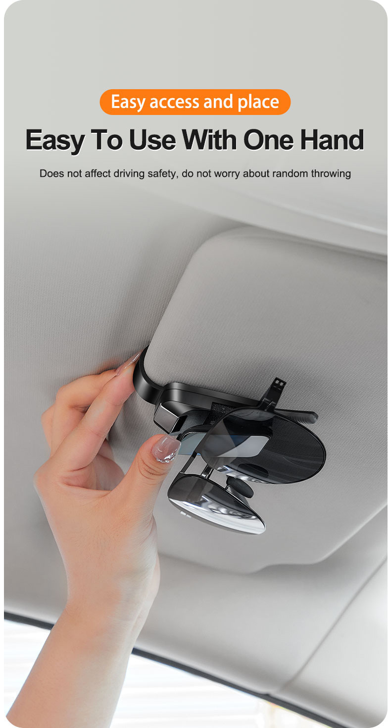 Cross-border 2025 new car glasses clip multifunctional sunglasses card storage clip sun visor creative storage clip