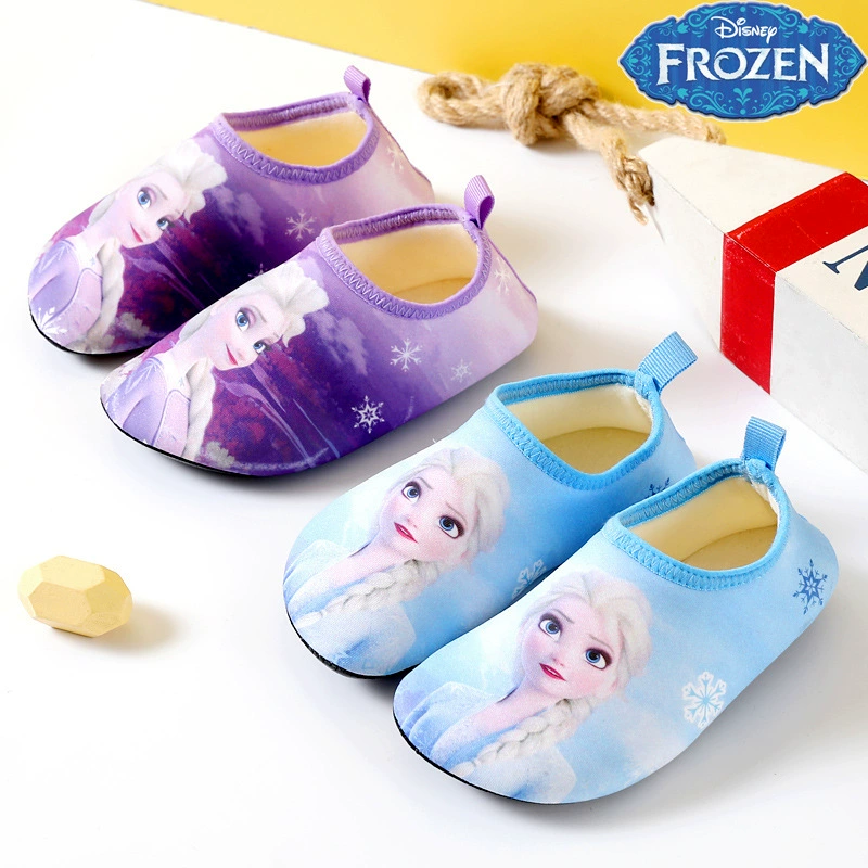 Детские напольные носки Aisha, маленькие принцессы, утолщенные зимние детские домашние нескользящие носки для девочек на флисовой подкладке, замороженные