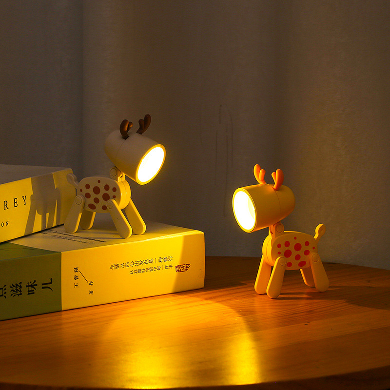 Cartoon Style Cute Deer Plastic Indoor Night Lights display picture 2