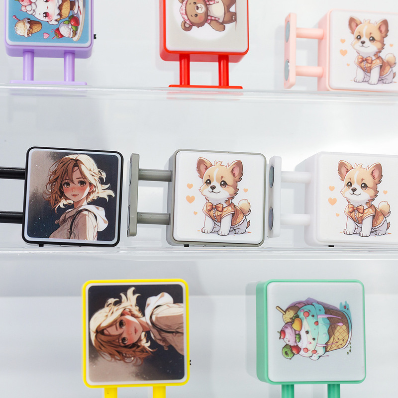 ミニかわいいライトサイン発光冷蔵庫マグネット LED 文化的で創造的な広告ギフトサインおもちゃコンパクト記念|undefined