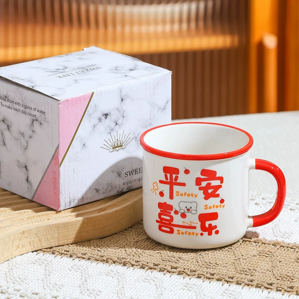 [红色杯朵花平安喜乐单个配彩盒（60个/箱）]