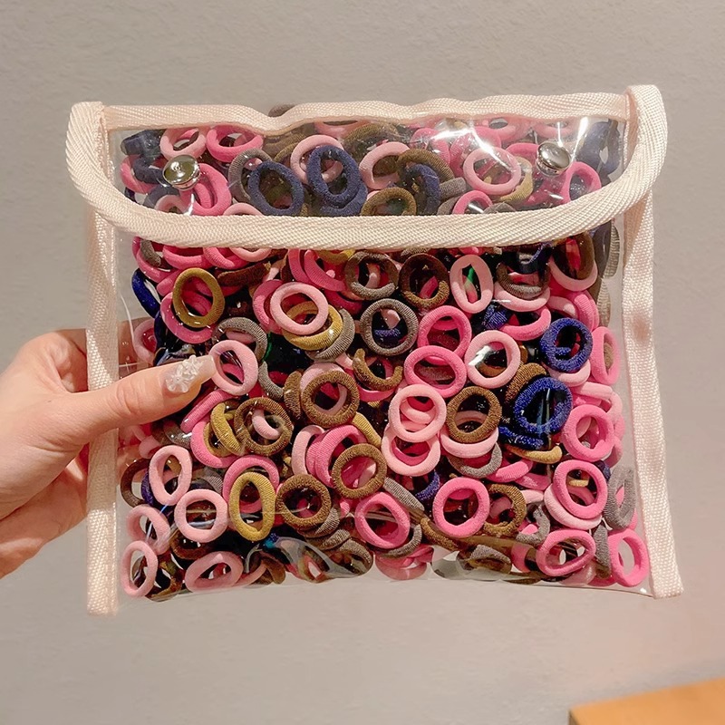 2025 nuevo elástico para niños no daña cabello de cabello de cabello de cabello de alta elasticidad para niñas anillo de cabello de bebé