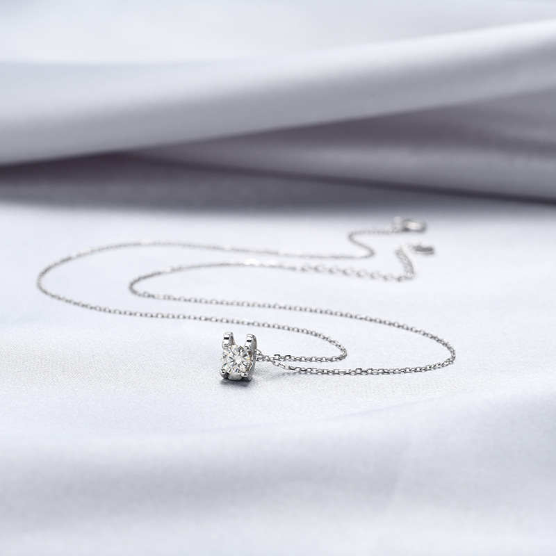 S925 plata esterlina moissanite collar de diamantes joyería moda las mujeres ins frío estilo cabeza vaca colgante clavícula cadena Accesorios