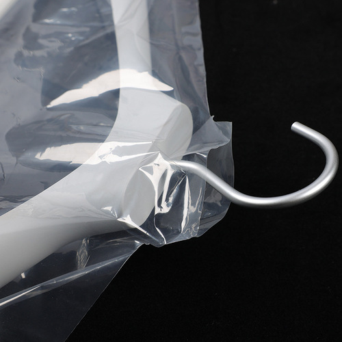 Hangar bag dry cleaning store storage and organization overcoat hanger bag clothing dust cover transparent thick clothing dust bag
