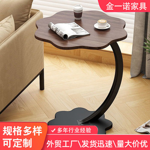 Customized Small Side Table, Accessible Luxury and Simple Living Room Mobile Small Tea Table, Double-Layer Small Tea Table, Bedside Sofa Side Table