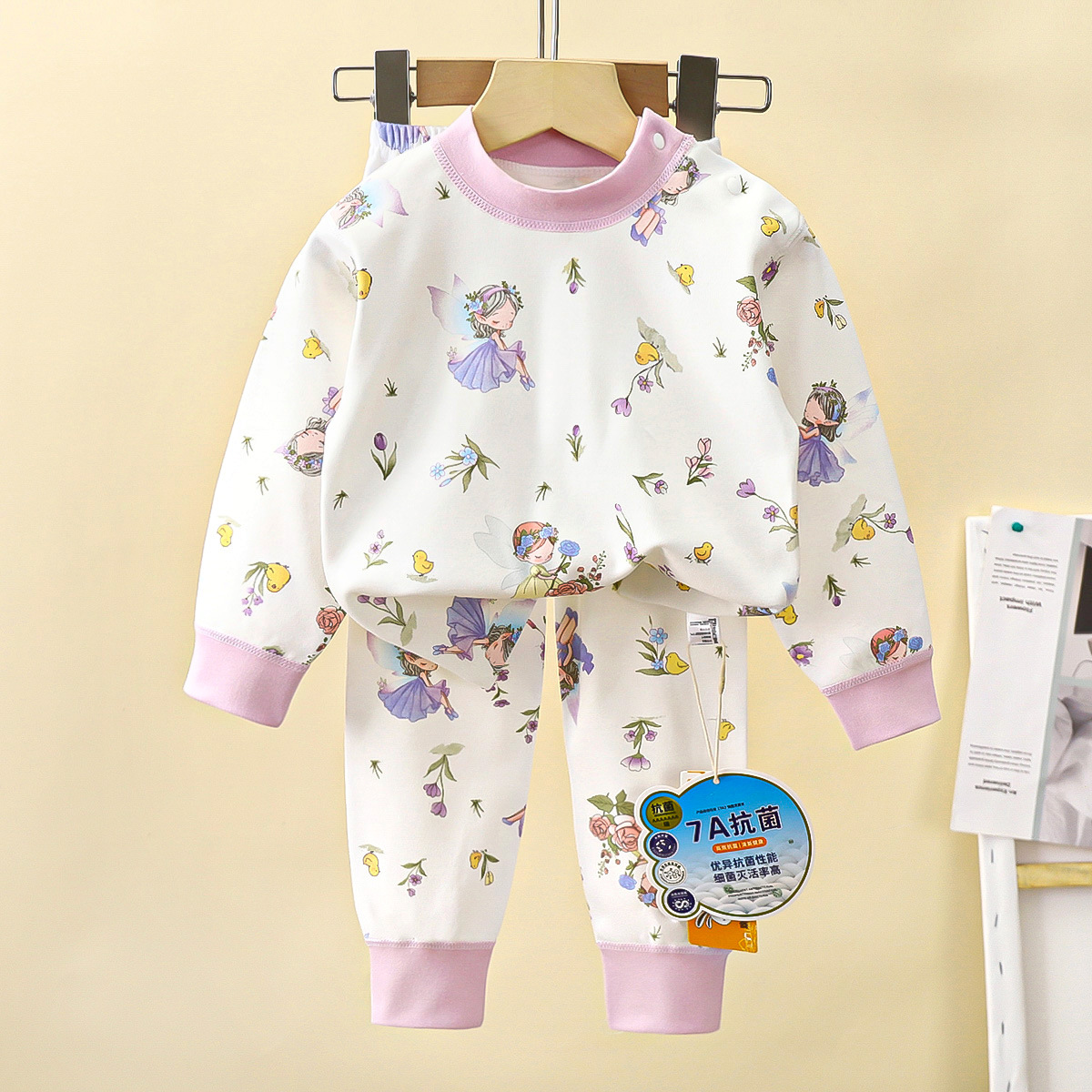 Ropa interior para niños, traje de algodón para bebés, otoño nuevo estilo, pijamas para bebés deshuesados para hombres, ropa para el hogar para niñas, ropa para niños