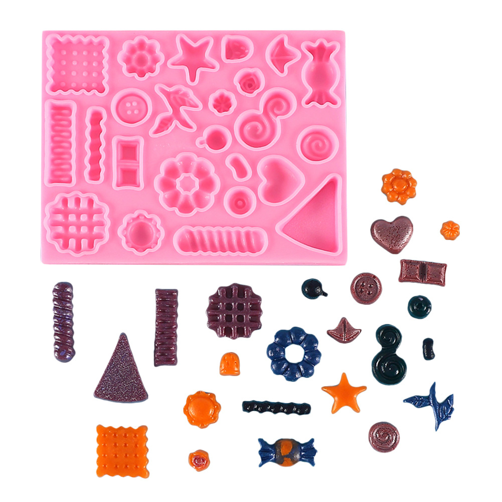 diy candy cake silicone mold cartoon little man bow heart candy cookie chocolate silicone mold