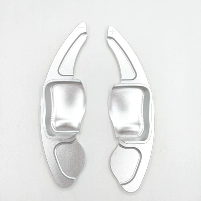 Suitable for Volkswagen Golf 56Mk6 Scirocco Polo Magotan Skoda Steering Wheel Shift Paddles for Car Modification (Other Automotive Interior Supplies) - silver