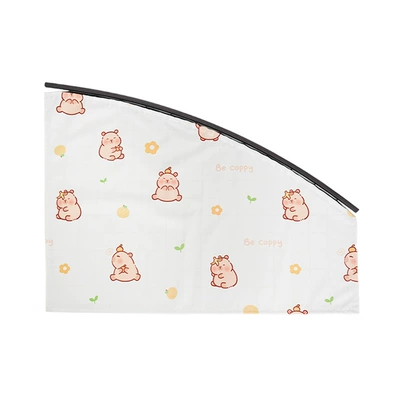 Curtains, Capibara Car Sunshades, Car curtains - capybara-park-sunshade-main-driver